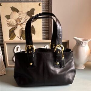 Coach Black Leather Handbag